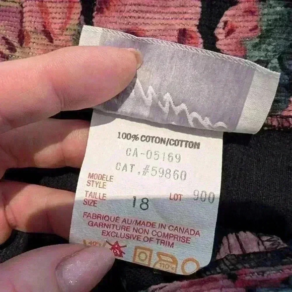 Vintage  pink floral plus size 18 Jessica skirt - Picture 9 of 9